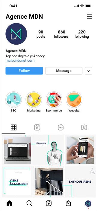 Instagram - Agence webmarketing Annecy